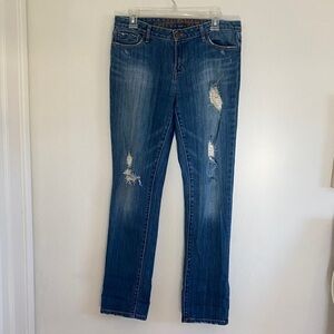 Levi's Distressed Straight Leg Jeans